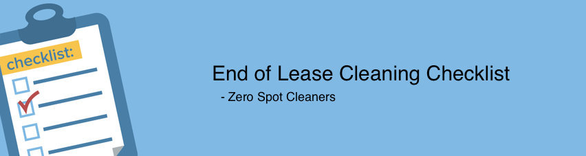 End Of Lease Cleaning Checklist Qld